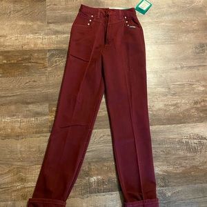 Rockies Women's High Rise Jeans - Burgundy